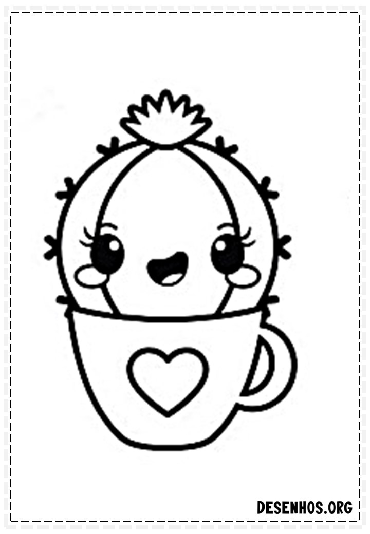 Desenhos Para Colorir Kawaii 220 Desenhos Para