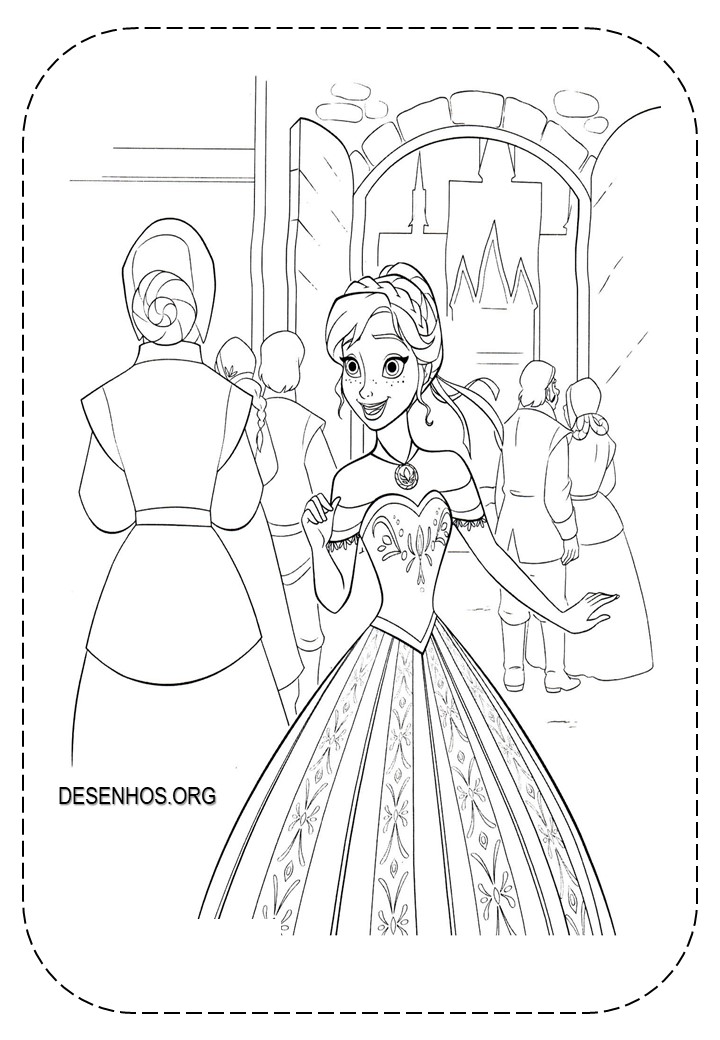 209 desenhos Frozen 1 e 2 para imprimir e colorir