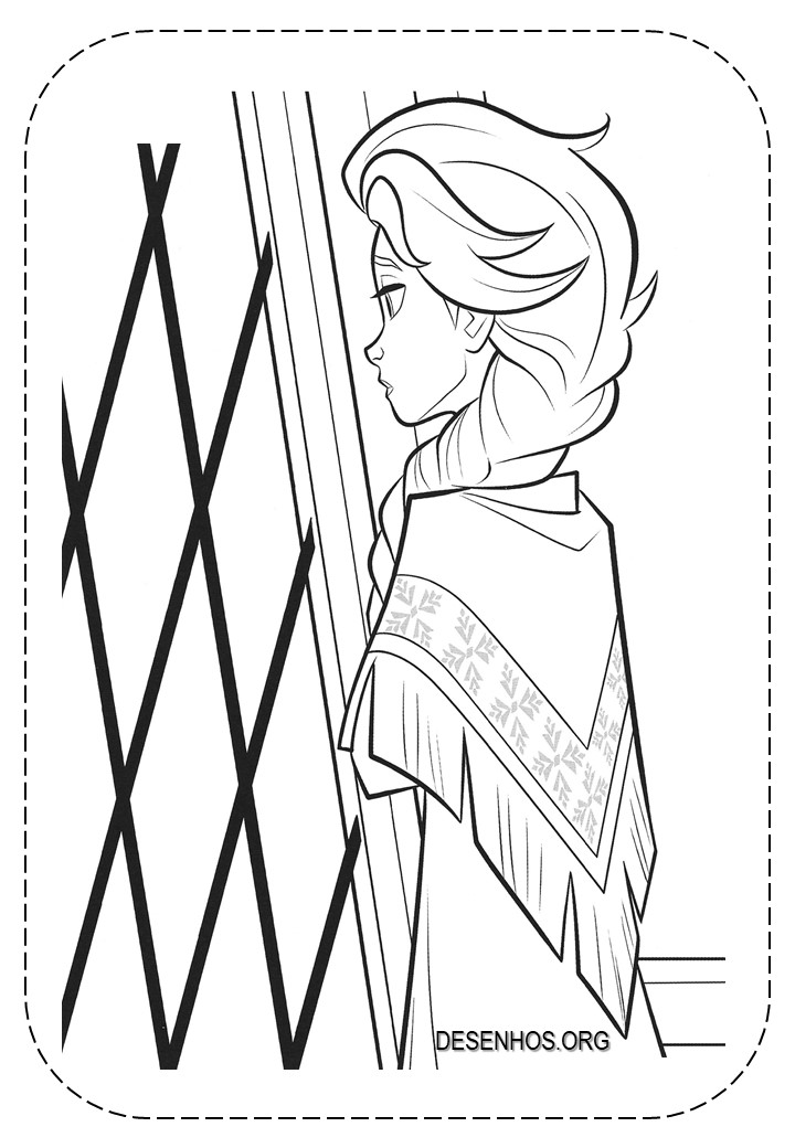209 desenhos Frozen 1 e 2 para imprimir e colorir