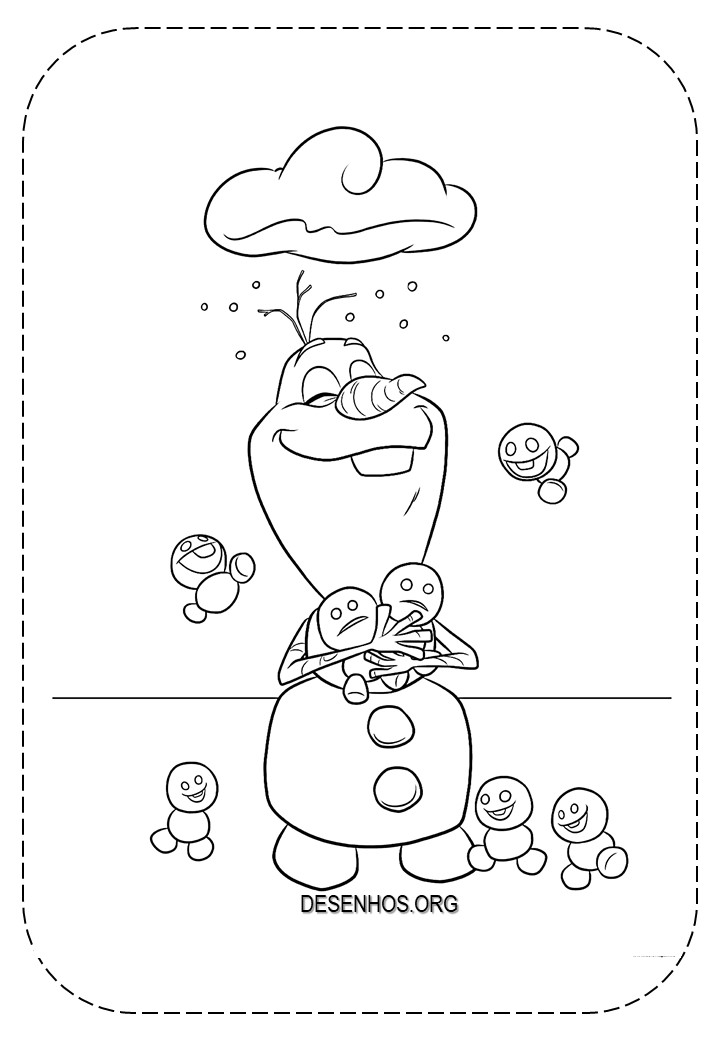 209 desenhos Frozen 1 e 2 para imprimir e colorir