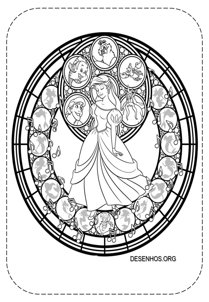 109 Desenhos da Ariel para colorir e imprimir