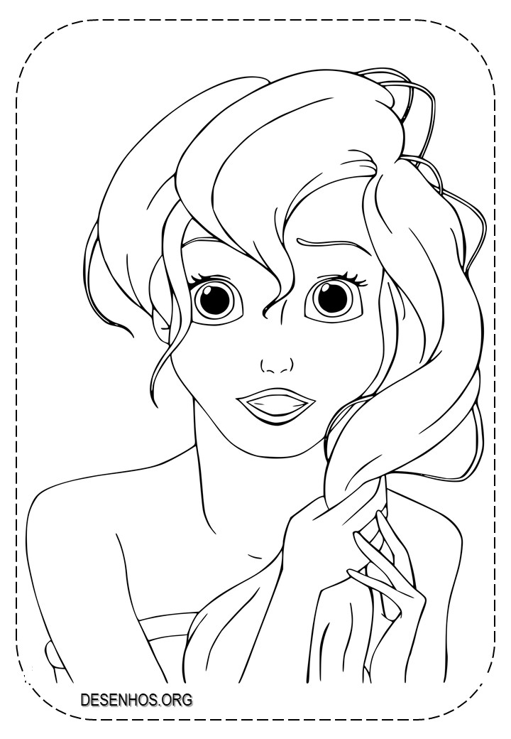 109 Desenhos da Ariel para colorir e imprimir