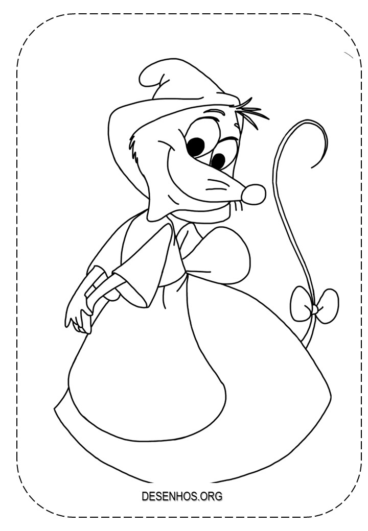 154 desenhos da Cinderela para colorir!