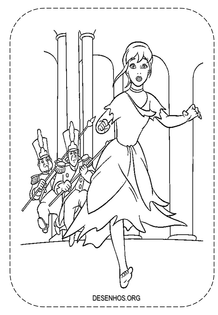 154 desenhos da Cinderela para colorir!
