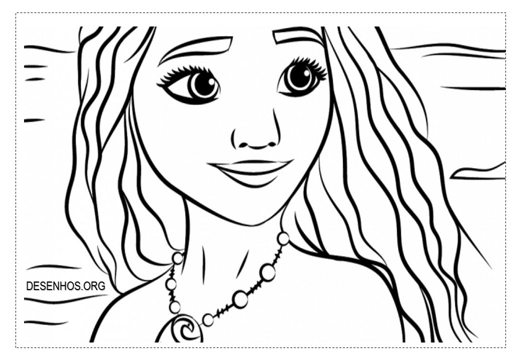Desenhos da Moana para colorir!