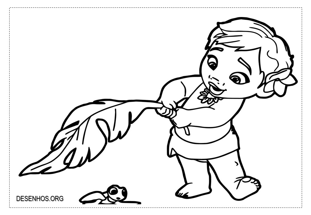 Desenhos da Moana para colorir!