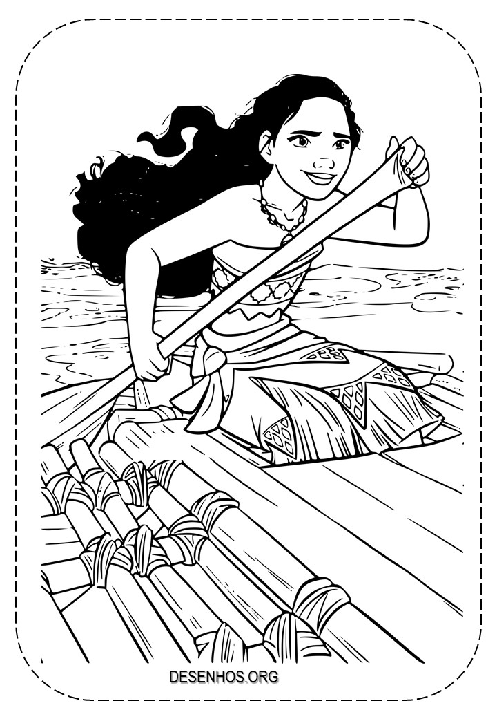 Desenhos da Moana para colorir!