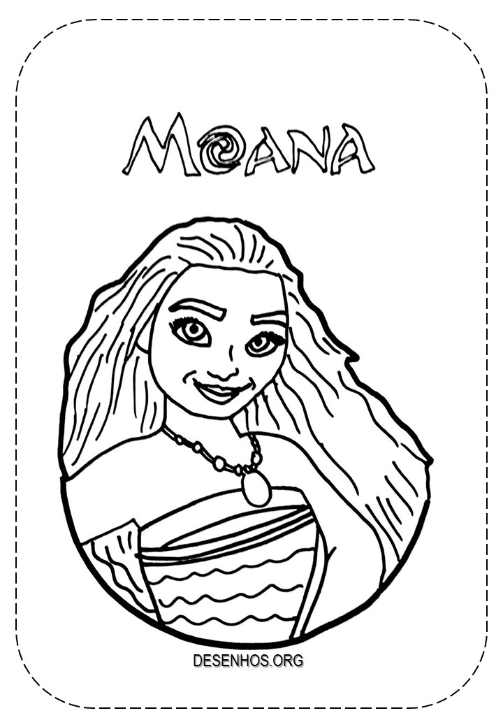 Desenhos da Moana para colorir!
