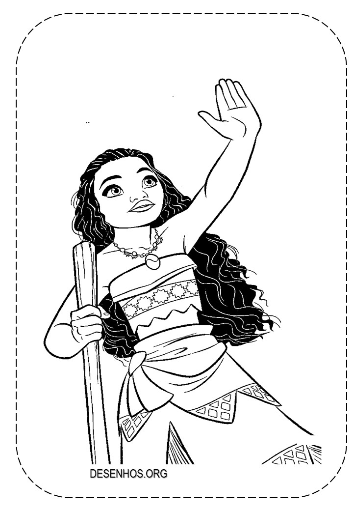 Desenhos da Moana para colorir!