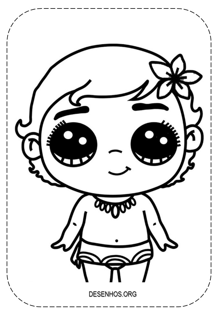 Desenhos da Moana para colorir!