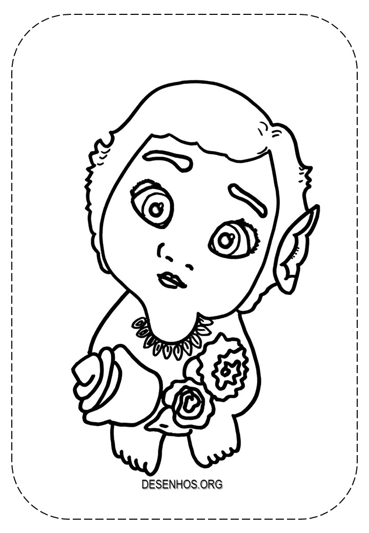 Desenhos da Moana para colorir!