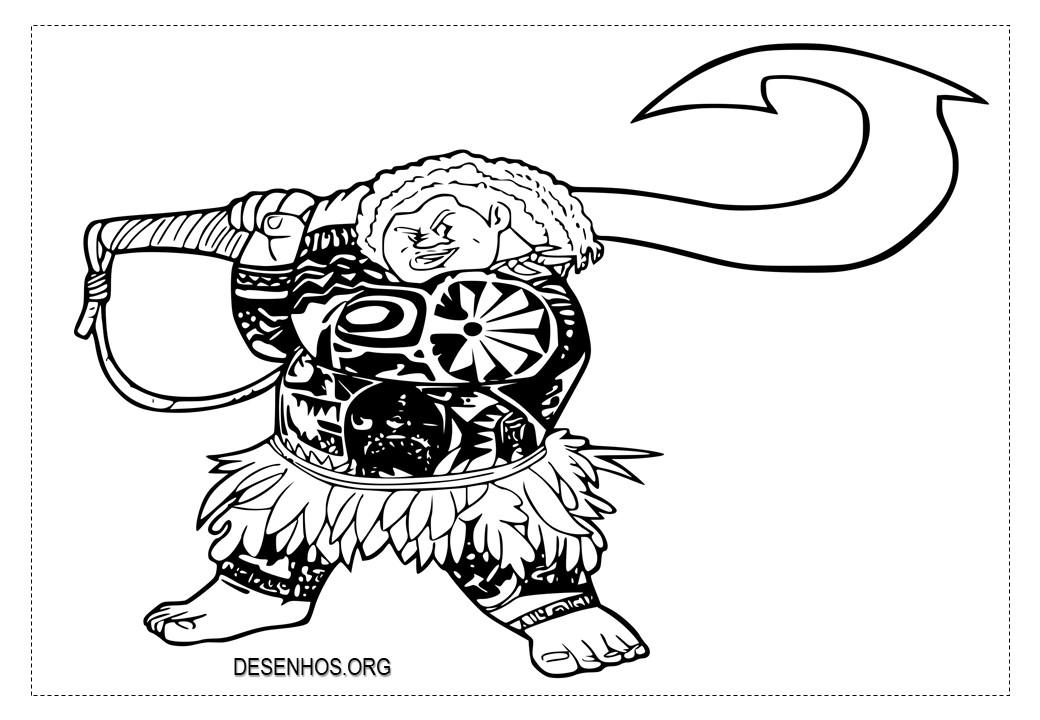 Desenhos da Moana para colorir!