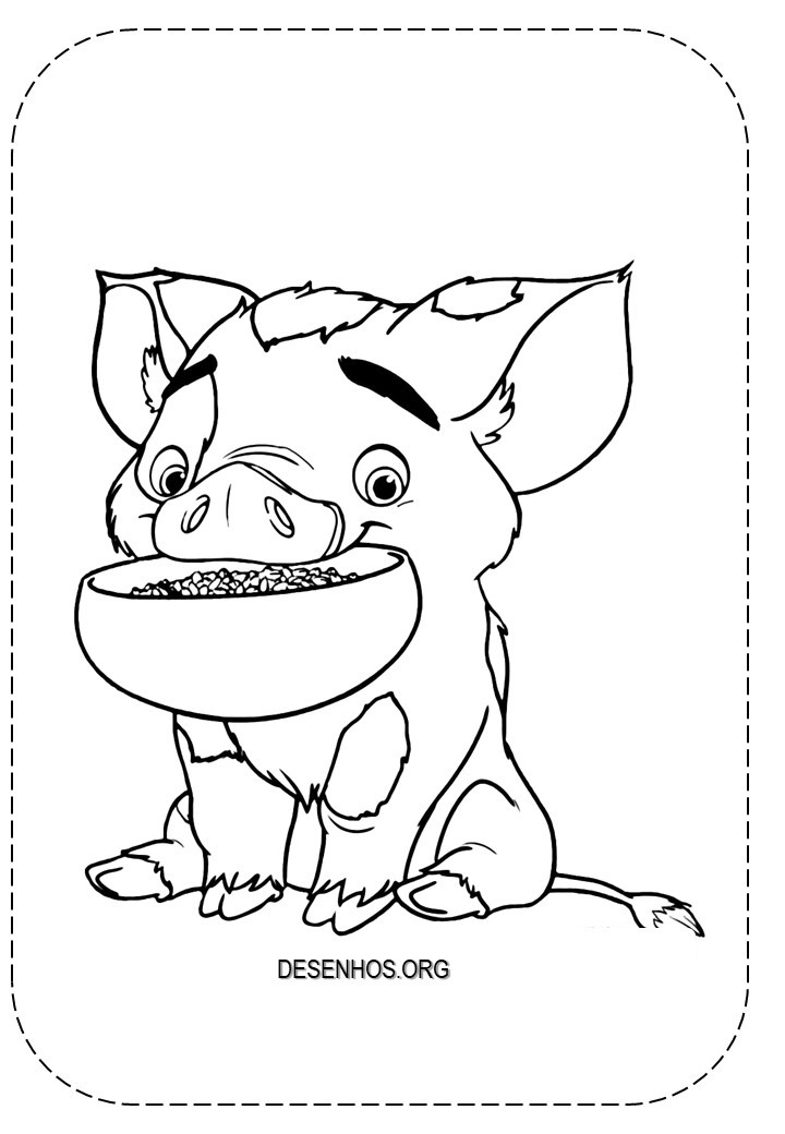 Desenhos da Moana para colorir!