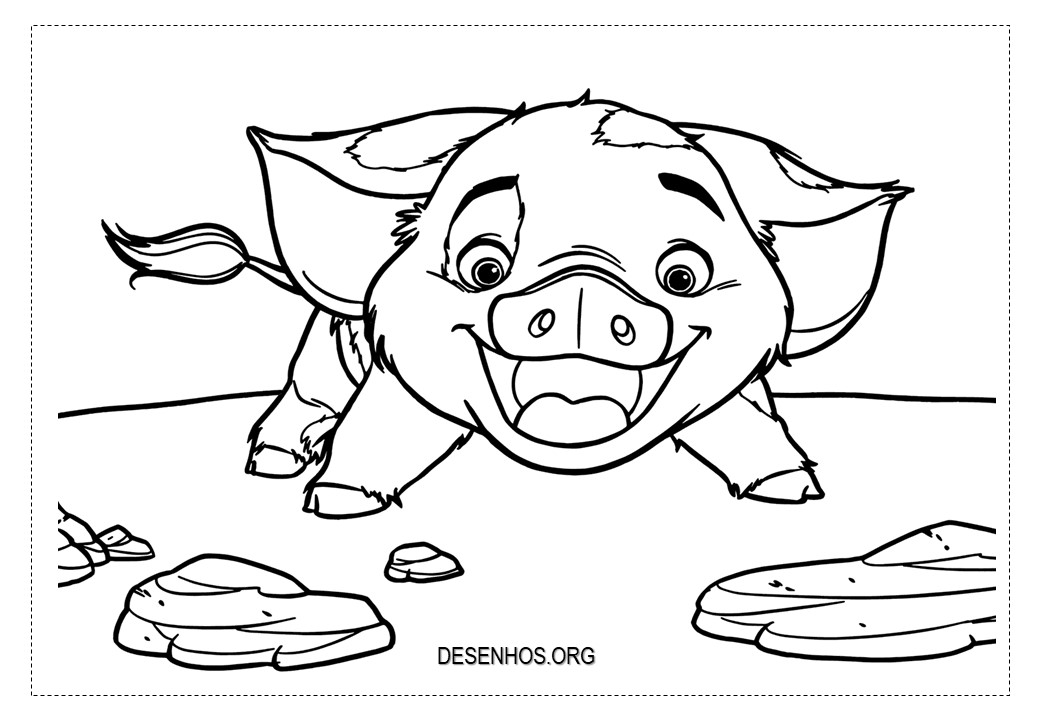 Desenhos da Moana para colorir!