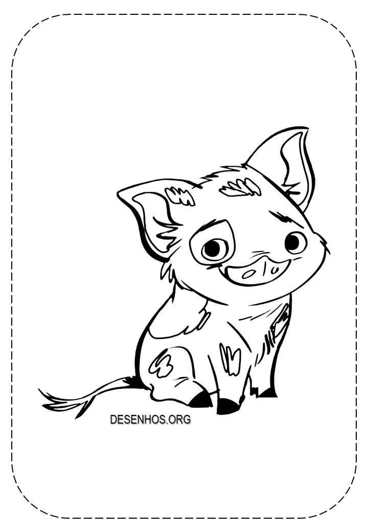 Desenhos da Moana para colorir!
