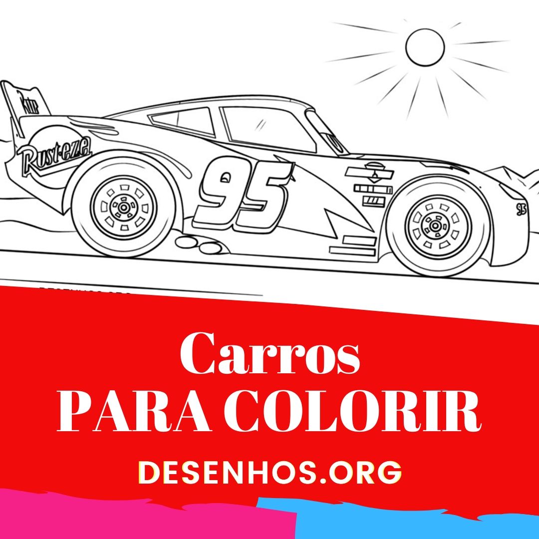 Carros da Disney para colorir e imprimir!