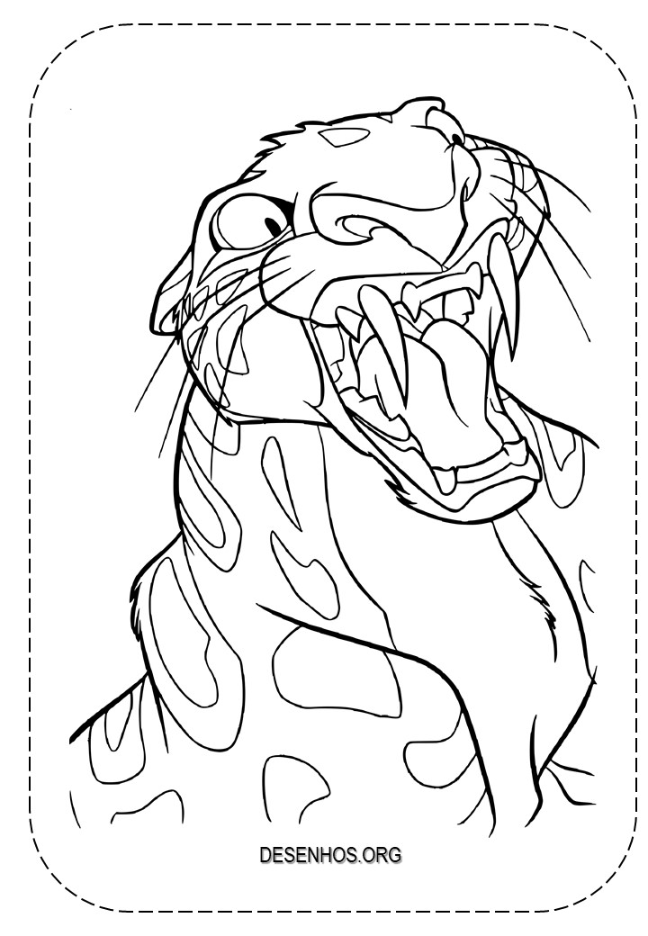 Tarzan Para colorir e imprimir!