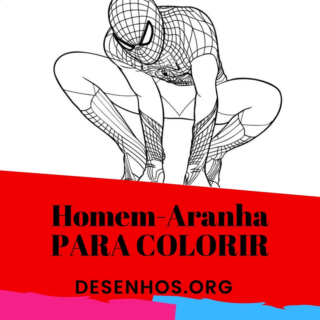 106 Desenhos do Homem-Aranha para colorir e imprimir!