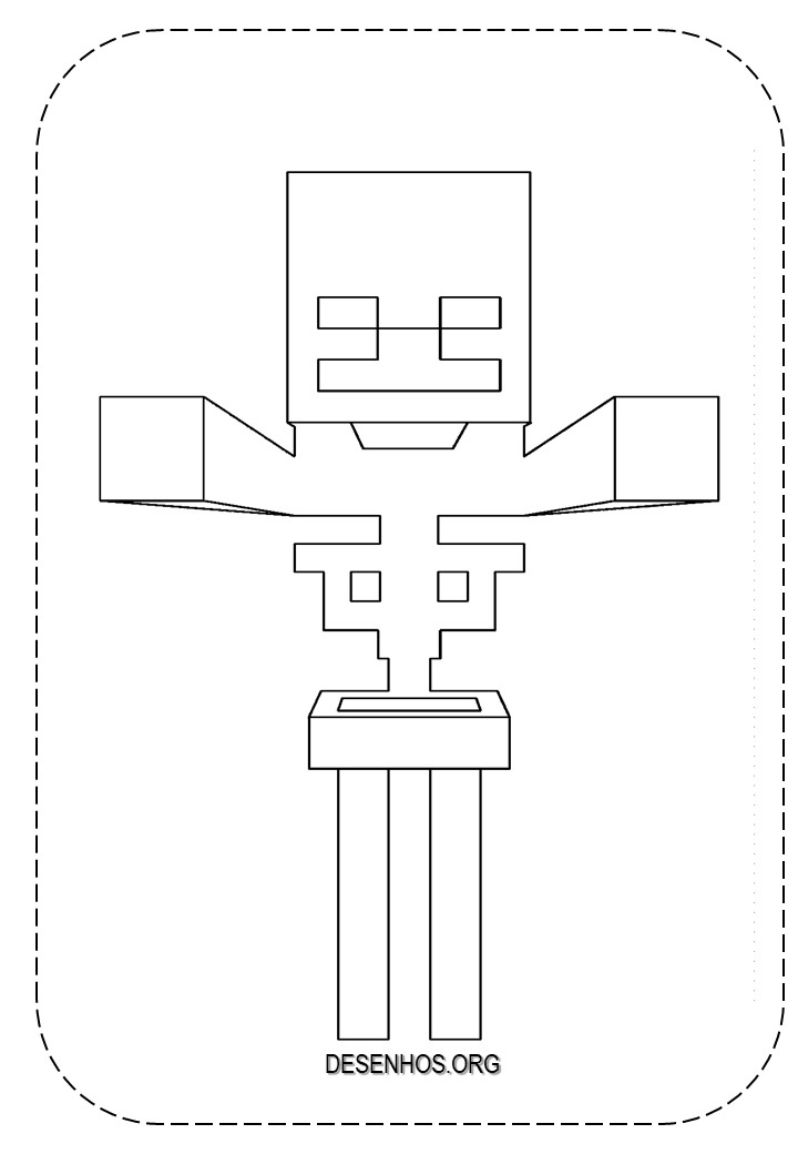 Minecraft para colorir e imprimir!