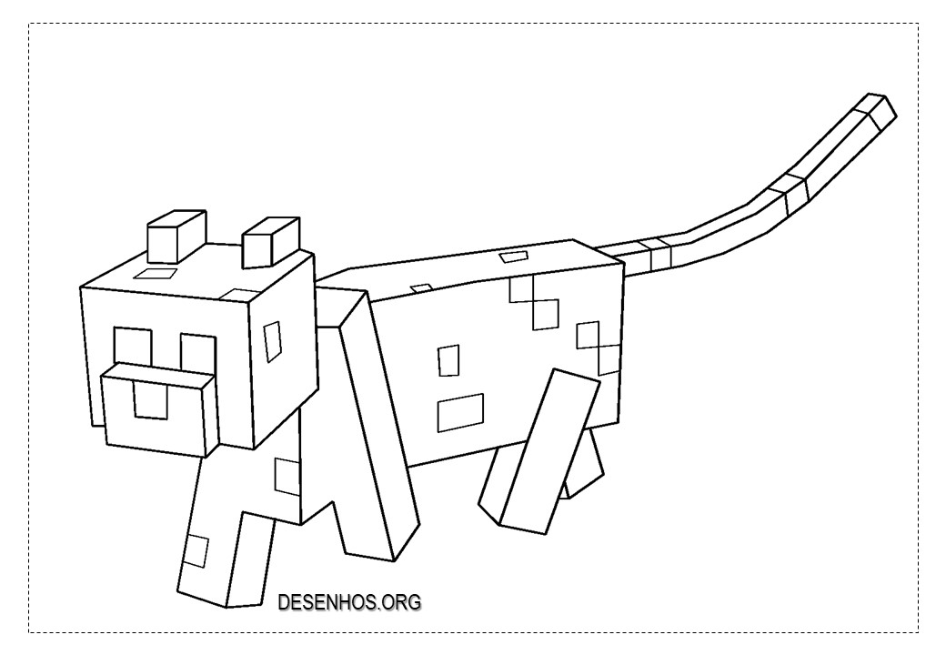 Minecraft para colorir e imprimir!