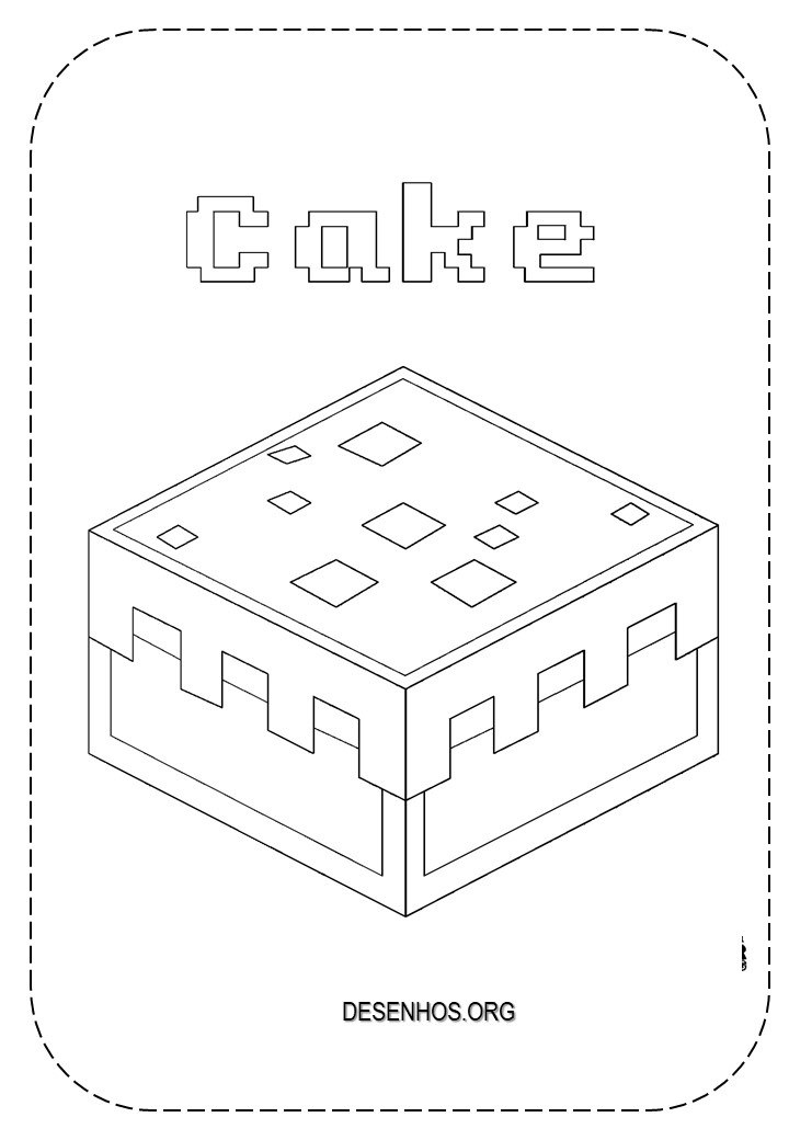 Minecraft para colorir e imprimir!