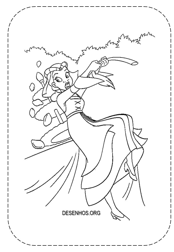 A Princesa e o Sapo para colorir e imprimir! A Princesa e o Sapo para colorir e imprimir!
