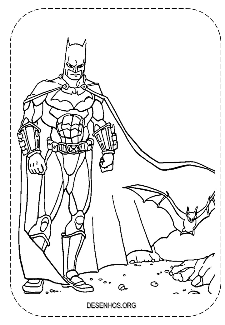 Batman para colorir e imprimir! Batman para colorir e imprimir!