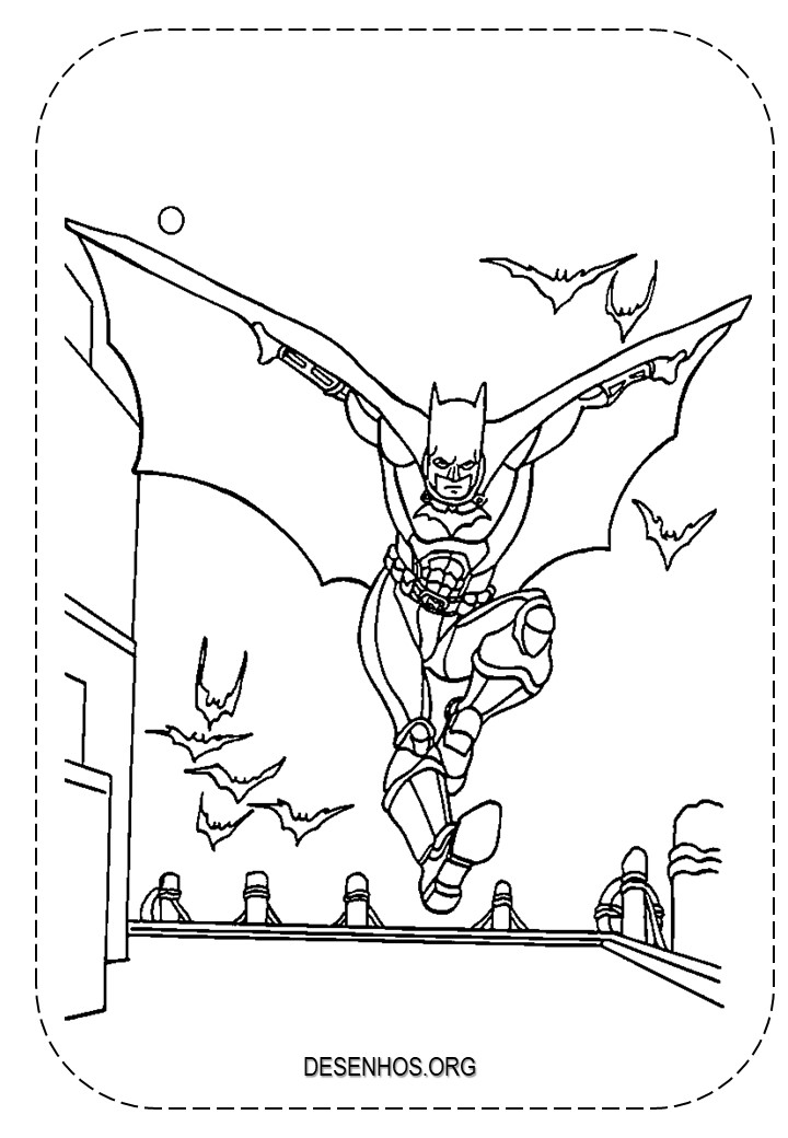Batman para colorir e imprimir! Batman para colorir e imprimir!