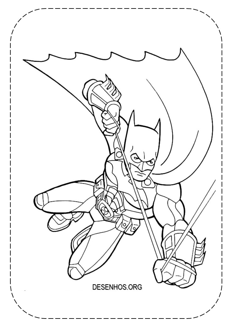 Batman para colorir e imprimir! Batman para colorir e imprimir!