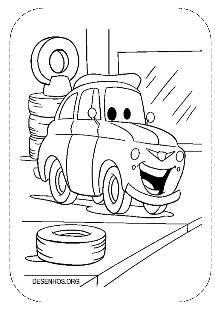 Carros da Disney para colorir e imprimir!