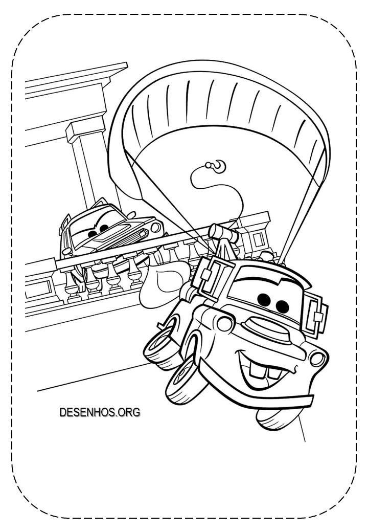 Carros da Disney para colorir e imprimir!