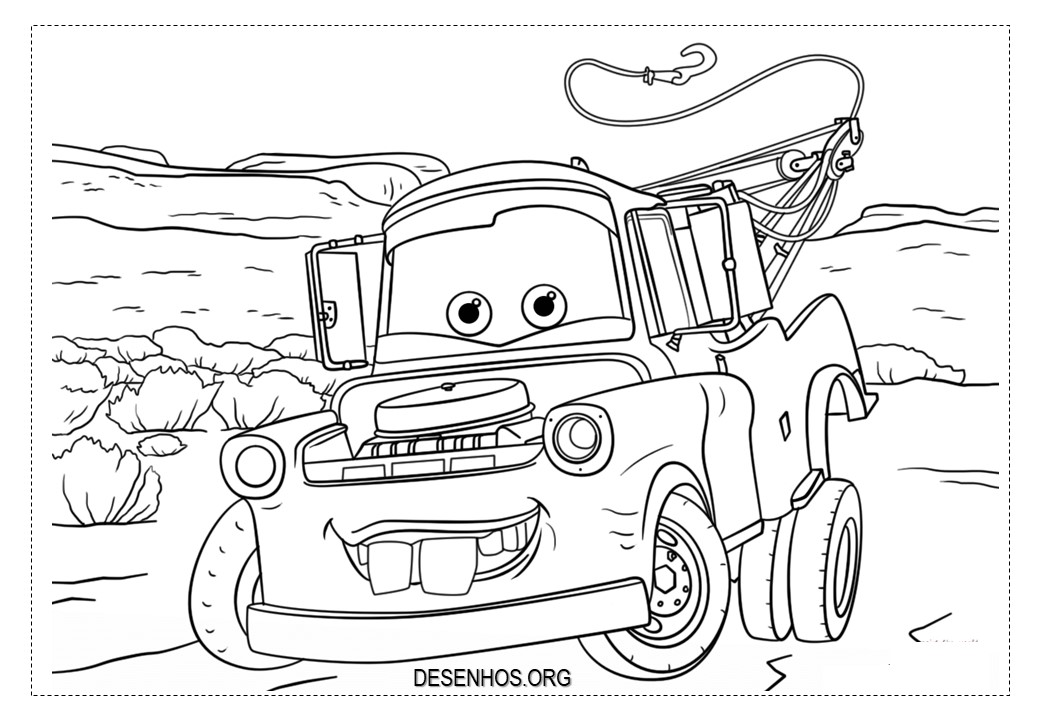 Carros da Disney para colorir e imprimir!