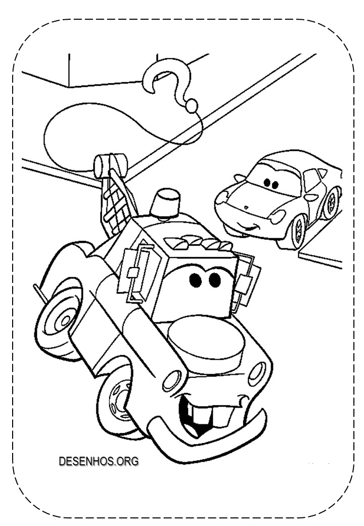 Carros da Disney para colorir e imprimir!
