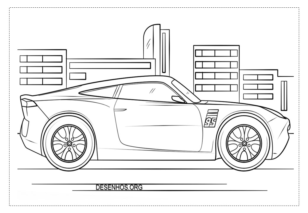 Carros da Disney para colorir e imprimir!