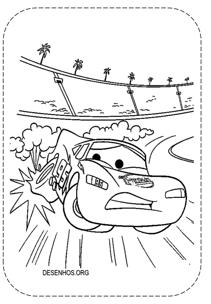 Carros da Disney para colorir e imprimir!