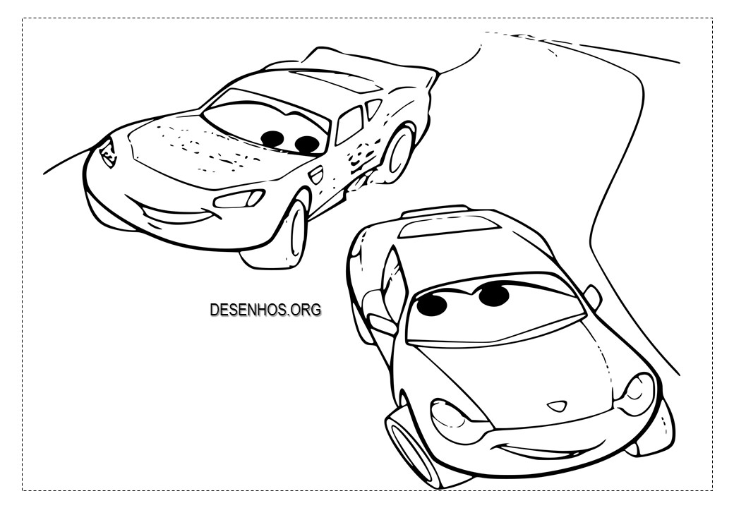 Carros da Disney para colorir e imprimir!
