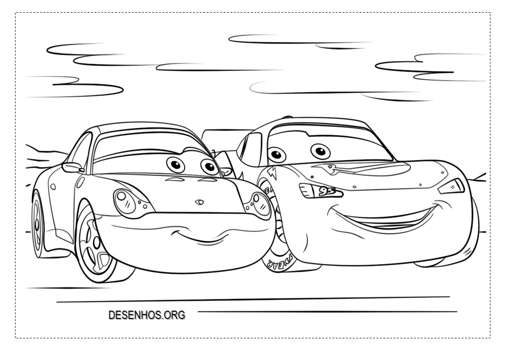 Carros da Disney para colorir e imprimir!