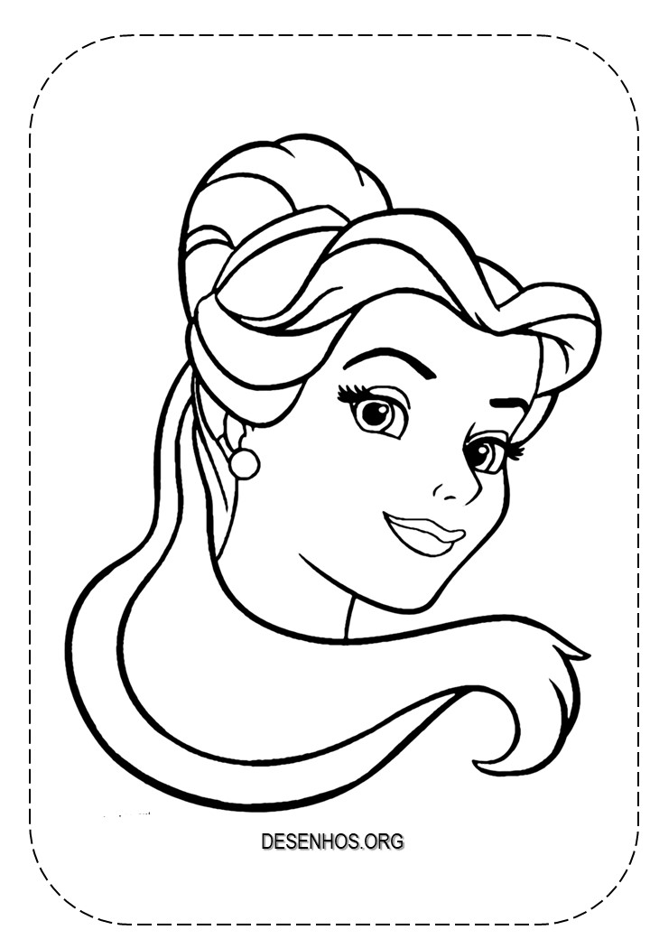 Desenhos Da Bela e a Fera para colorir!