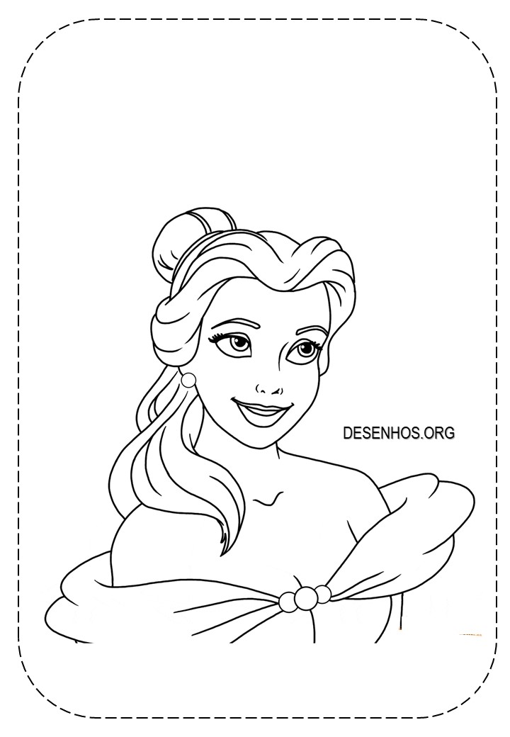 Desenhos Da Bela e a Fera para colorir!