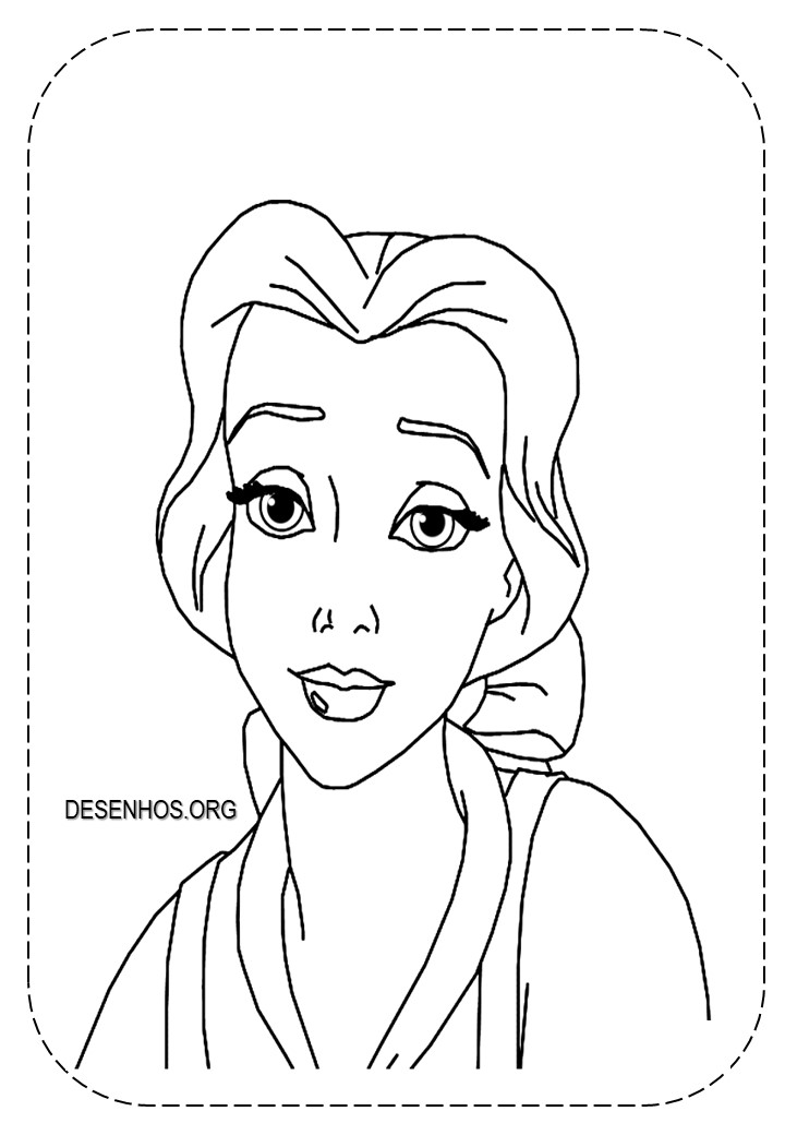 Desenhos Da Bela e a Fera para colorir!