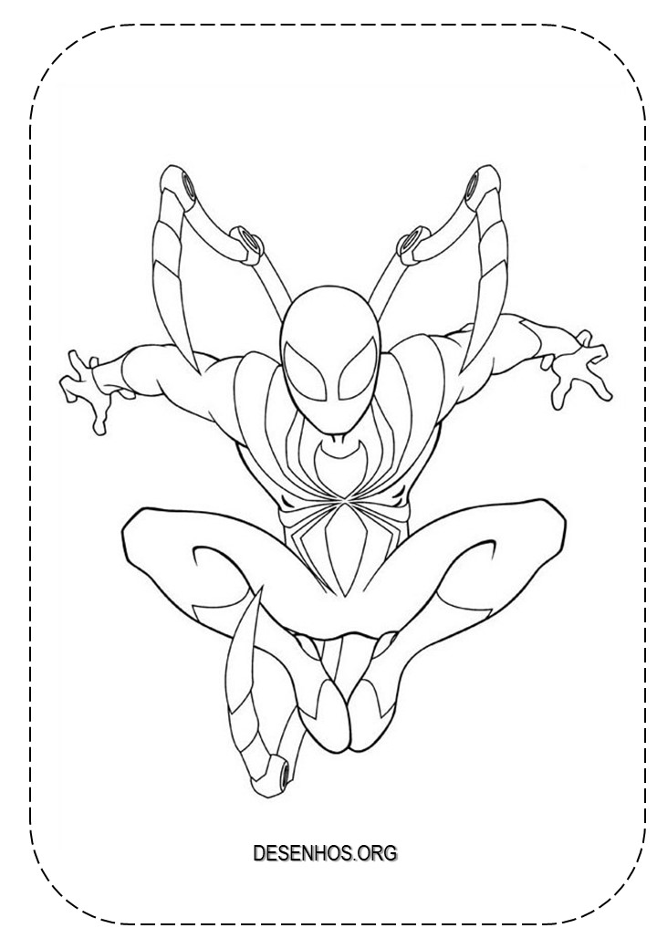 52 Desenhos do Homem-Aranha para Colorir e Imprimir Grátis  Homem aranha  desenho, Desenho de linha, Desenhos de homens