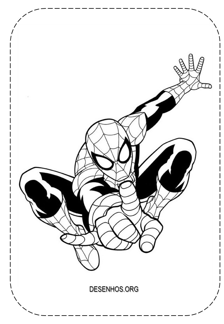 106 Desenhos do Homem-Aranha para colorir e imprimir!