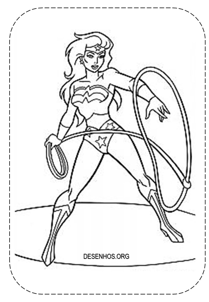 Mulher-Maravilha para colorir e imprimir! Mulher-Maravilha para colorir e imprimir!