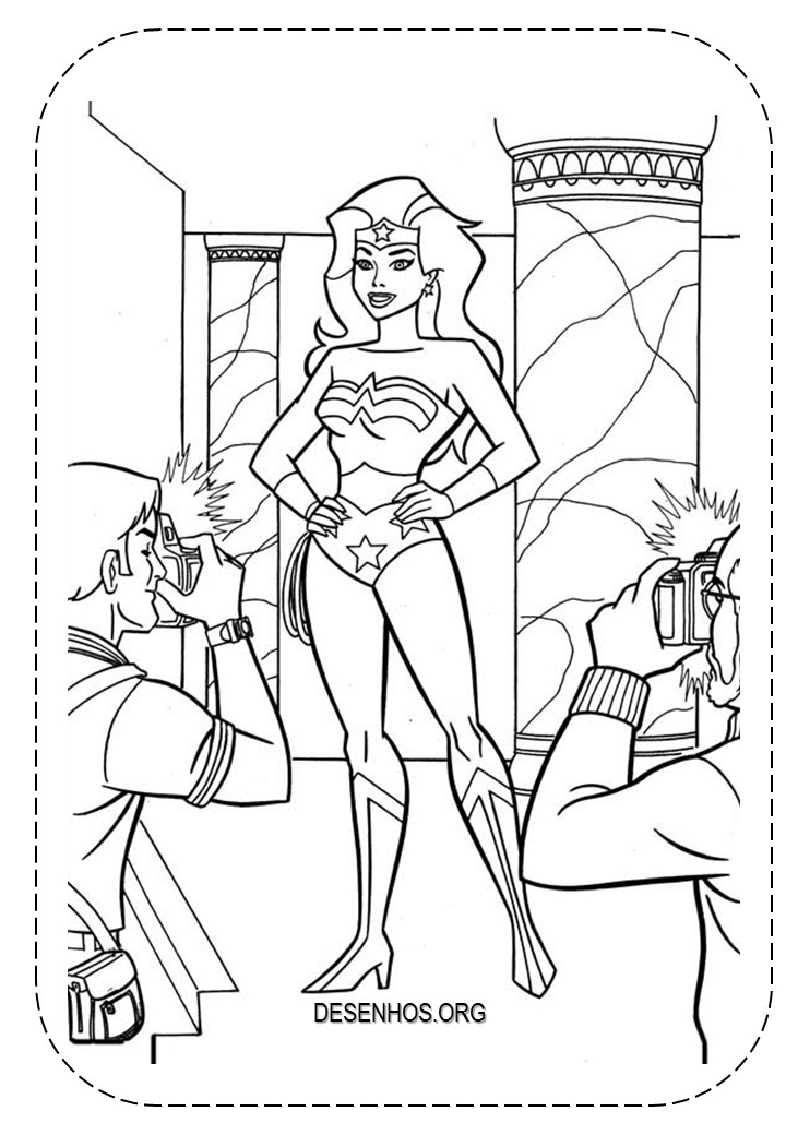 Mulher-Maravilha para colorir e imprimir! Mulher-Maravilha para colorir e imprimir!