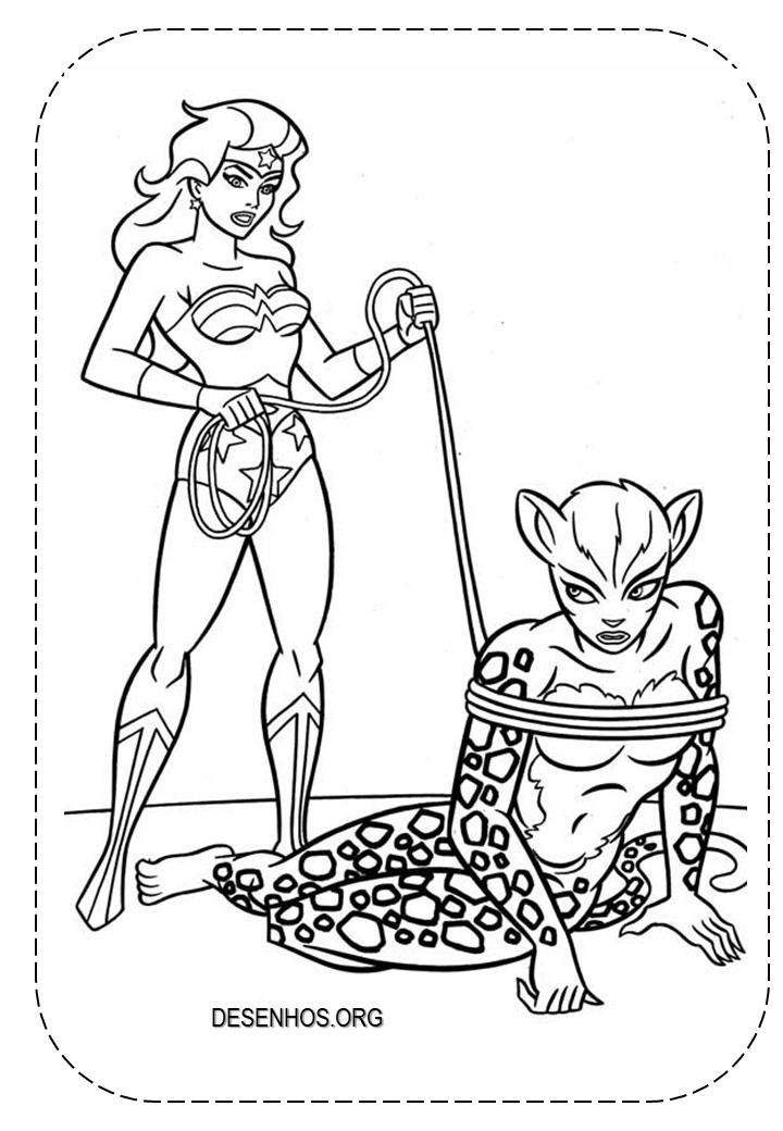 Mulher-Maravilha para colorir e imprimir! Mulher-Maravilha para colorir e imprimir!