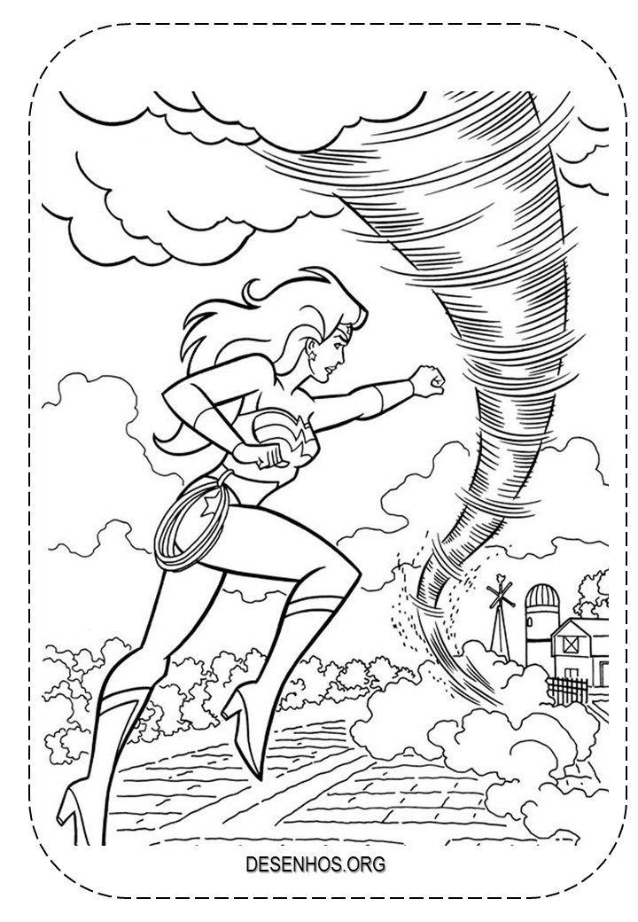 Mulher-Maravilha para colorir e imprimir! Mulher-Maravilha para colorir e imprimir!