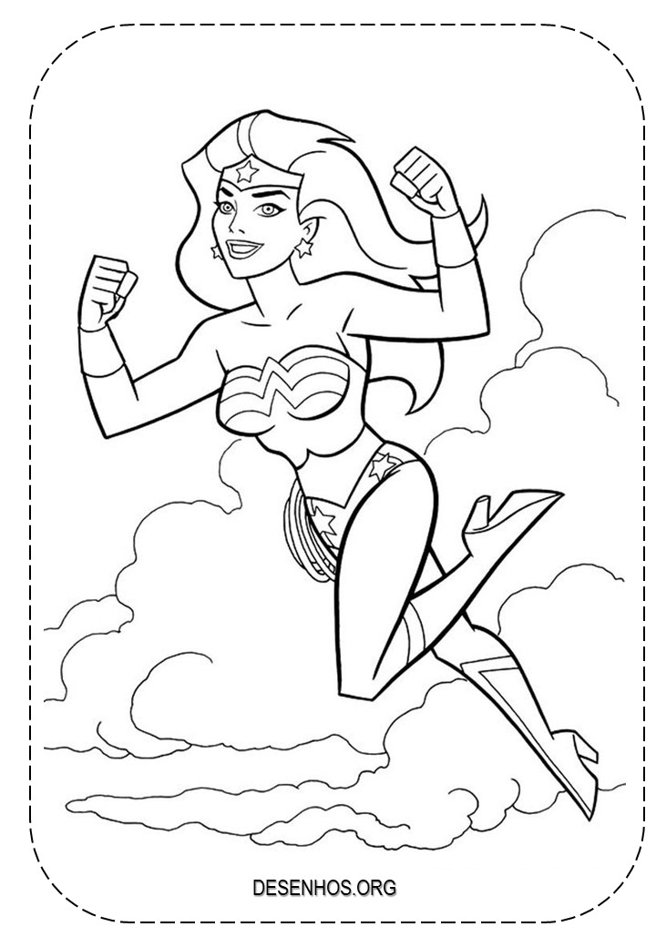 Mulher-Maravilha para colorir e imprimir! Mulher-Maravilha para colorir e imprimir!