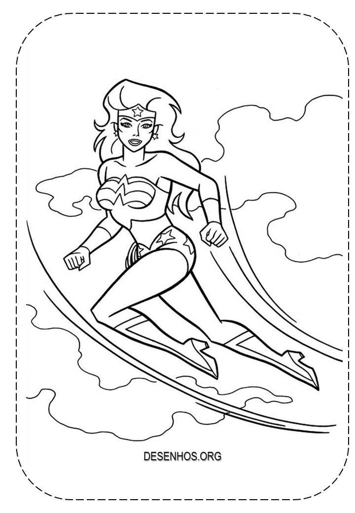 Mulher-Maravilha para colorir e imprimir! Mulher-Maravilha para colorir e imprimir!