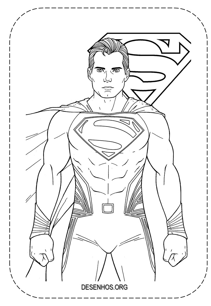 Super-Homem para colorir e imprimir! Super-Homem para colorir e imprimir!