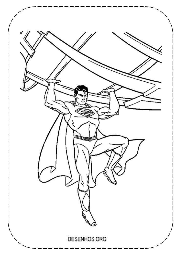 Super-Homem para colorir e imprimir! Super-Homem para colorir e imprimir!